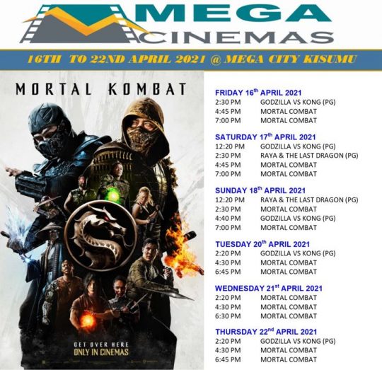 Mega Cinema Kisumu Lineup Week 15