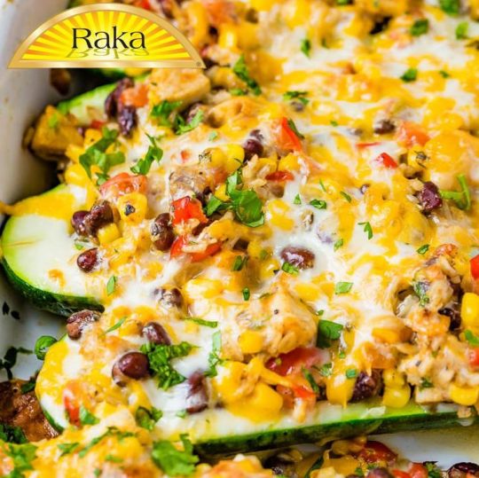 Cheesy Healthy Mexican Zucchini Boats Recipe - Raka Cheese