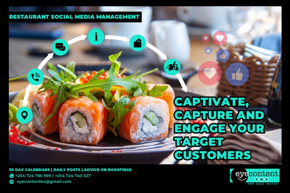 Restaurant Social Media Management - EyeContentKE - The New Normal