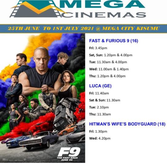 Mega Cinema Kisumu Week 25 Lineup