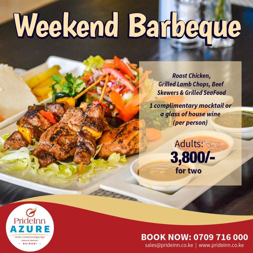 Weekend Barbeque Offer at the Prideinn Azure