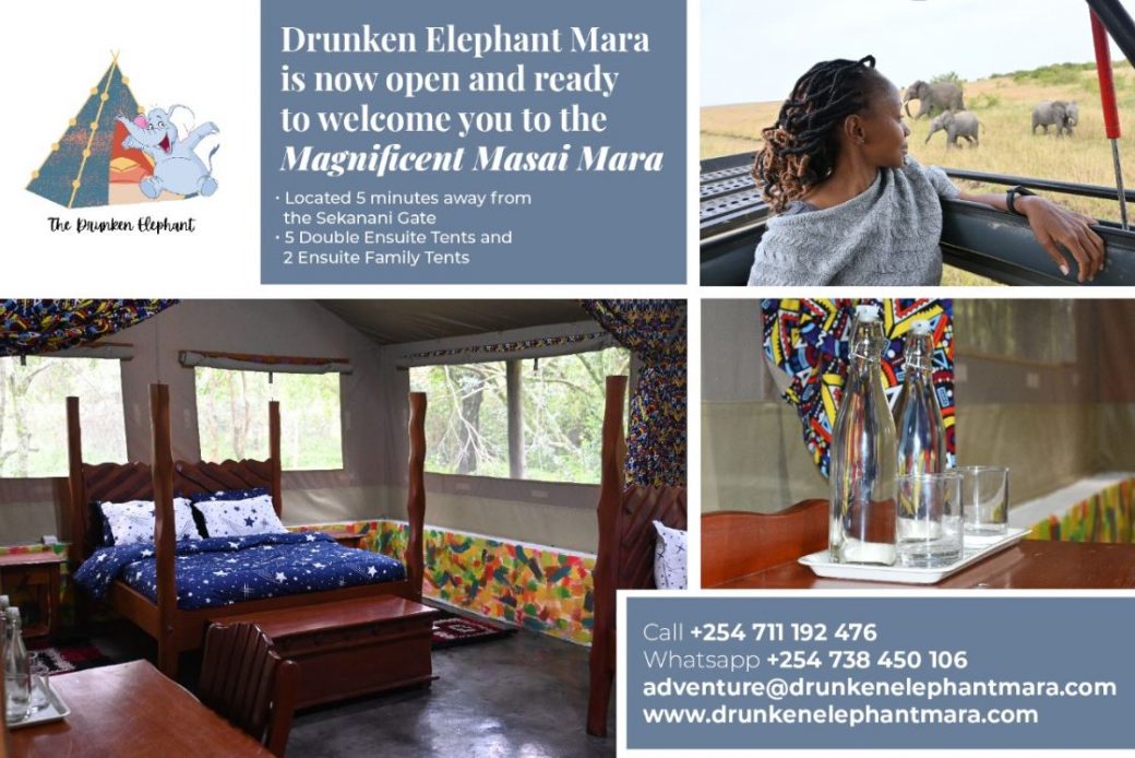 Drunken Elephant Mara Camp Opens on 1st July 2021