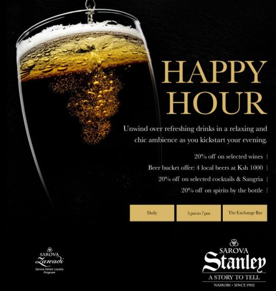 Exchange Bar Nairobi Happy Hour Special