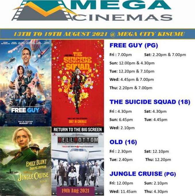 Mega Cinema Kisumu Week 32 Lineup