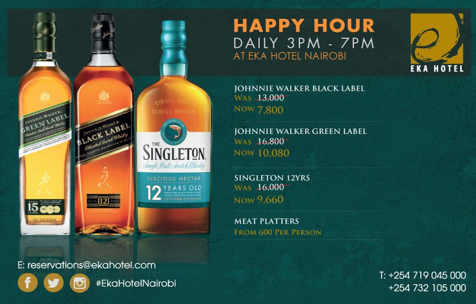 Daily Happy Hour At Eka Hotel Nairobi