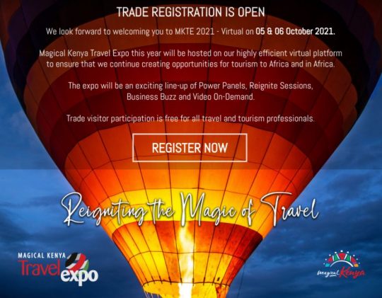 Magical Kenya Travel Expo Virtual 2021 - Trade Registration Open