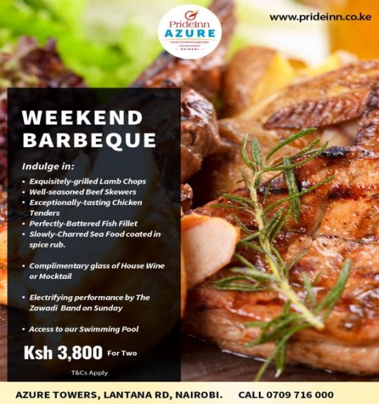 Weekend Barbeque Offers At Prideinn Azure