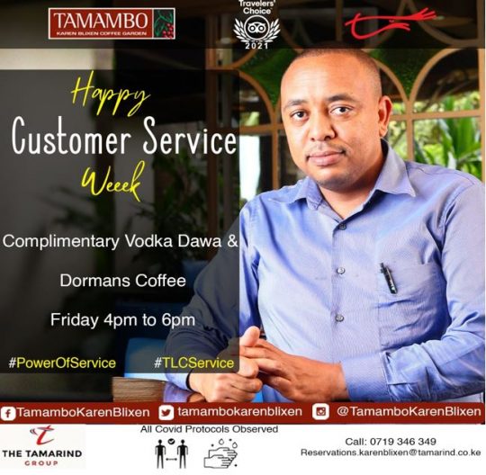 Customer Service Week - Tamambo Karen Blixen