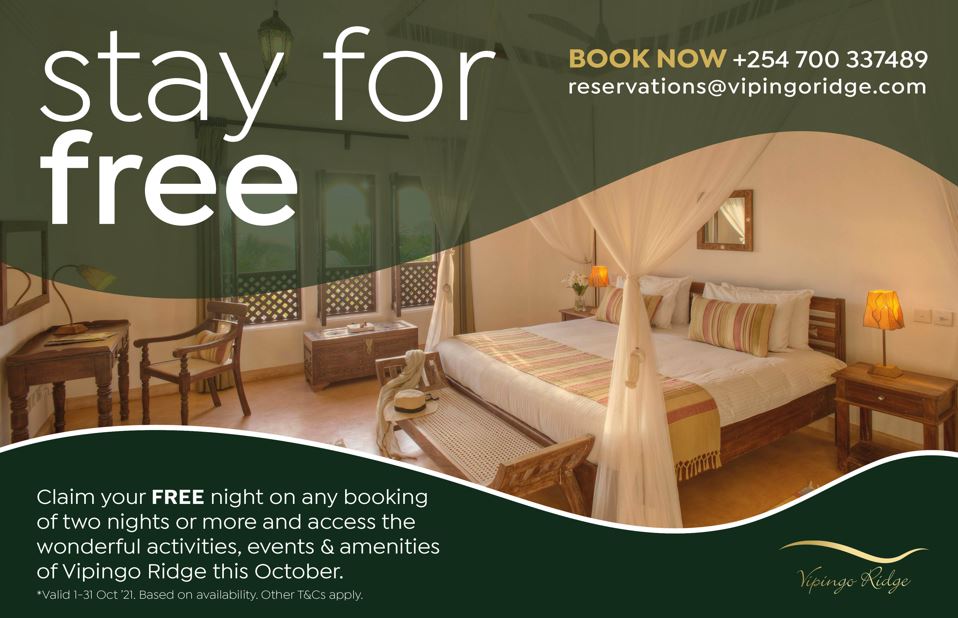 Claim Your Free Night With Our October Offer At Vipingo Ridge