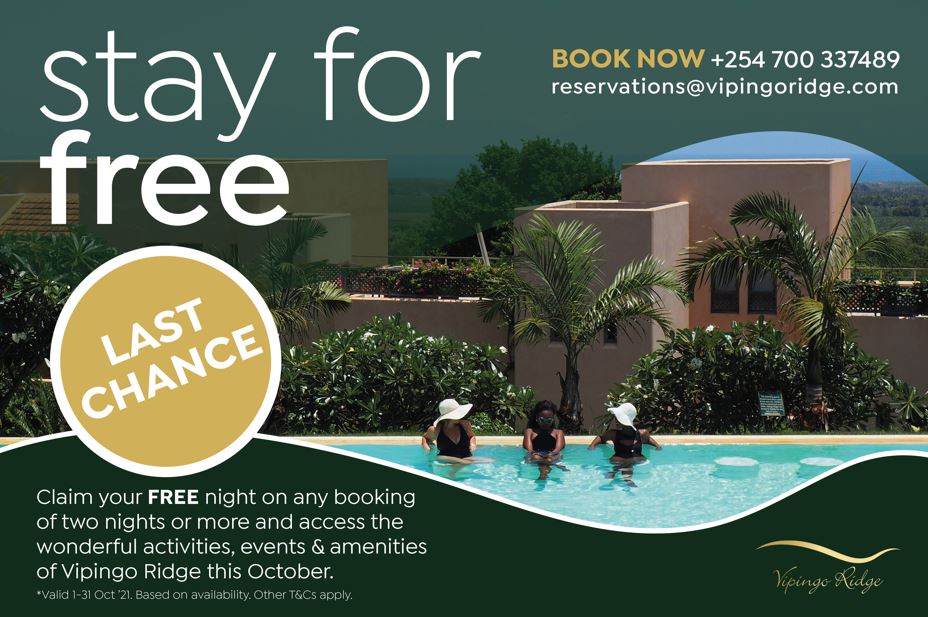 Claim Your Free Night October Offer Courtesy Of Vipingo Ridge