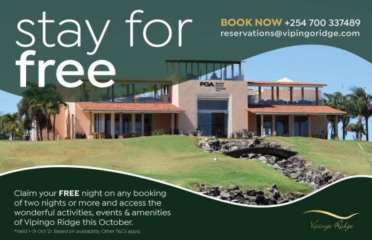 Claim Your Free Night October Offer - Vipingo Ridge