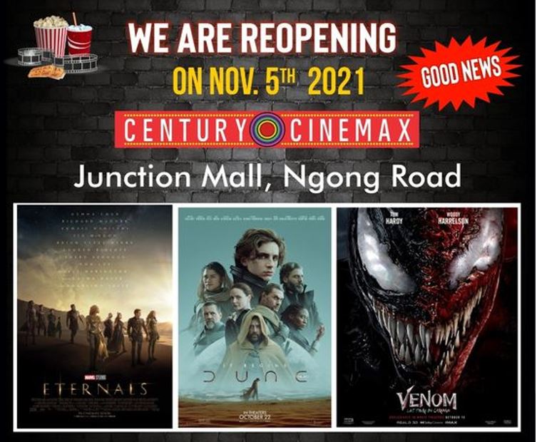 Century Cinemax Junction Mall Movie Line Up Week 44