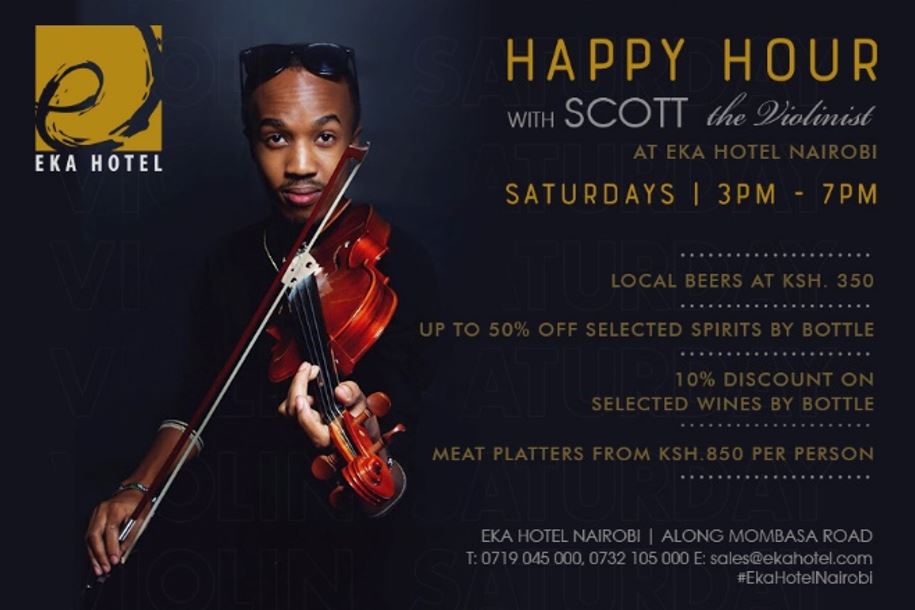 Happy Hour With Scott The Violinist At Eka Hotel, Nairobi