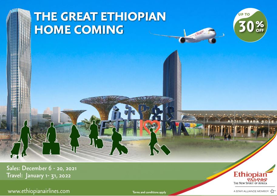 The Great Ethiopian Home Coming Discounts - Ethiopian Airlines