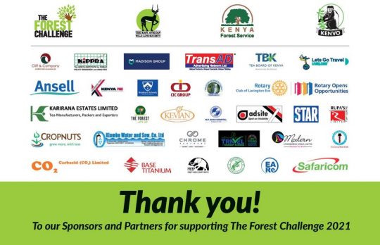 Thank You To All Our Sponsors & Partners For Supporting The Forest Challenge 2021