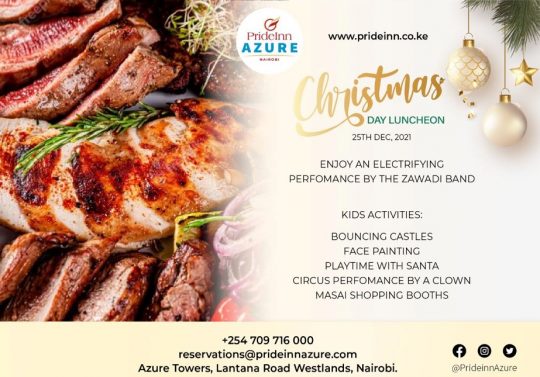 Indulge At Our Christmas Day Luncheon - Prideinn Azure 