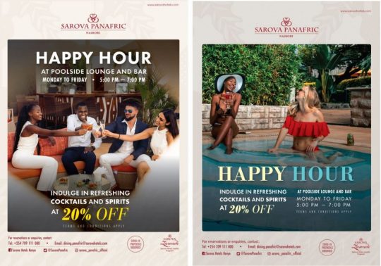 Enjoy Our Happy Hour At The Sarova Panafric