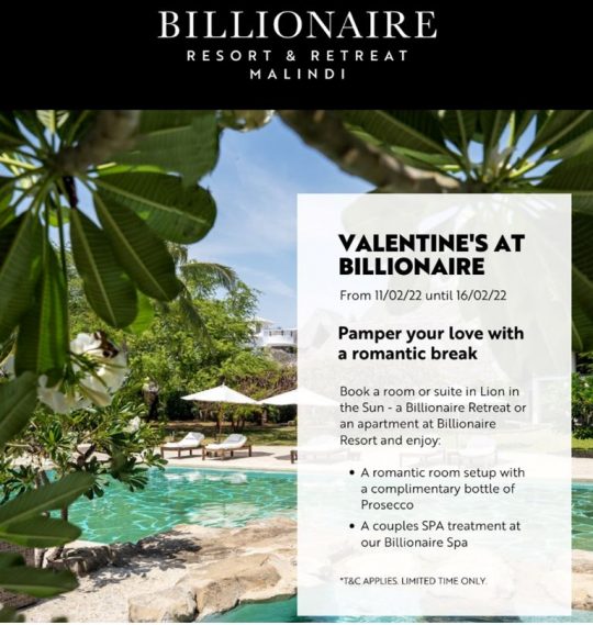 Valentine's At Billionaire Resort