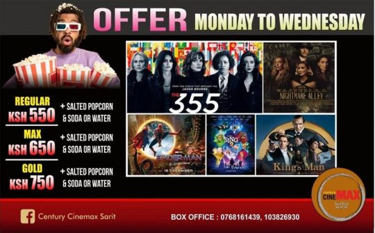 Century Cinemax Sarit Centre Movie Line Up Week 4