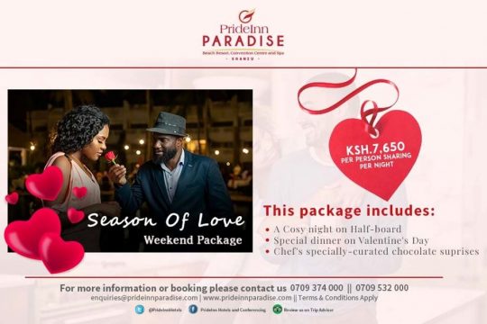 Valentine's Offer Courtesy Of Prideinn Paradise