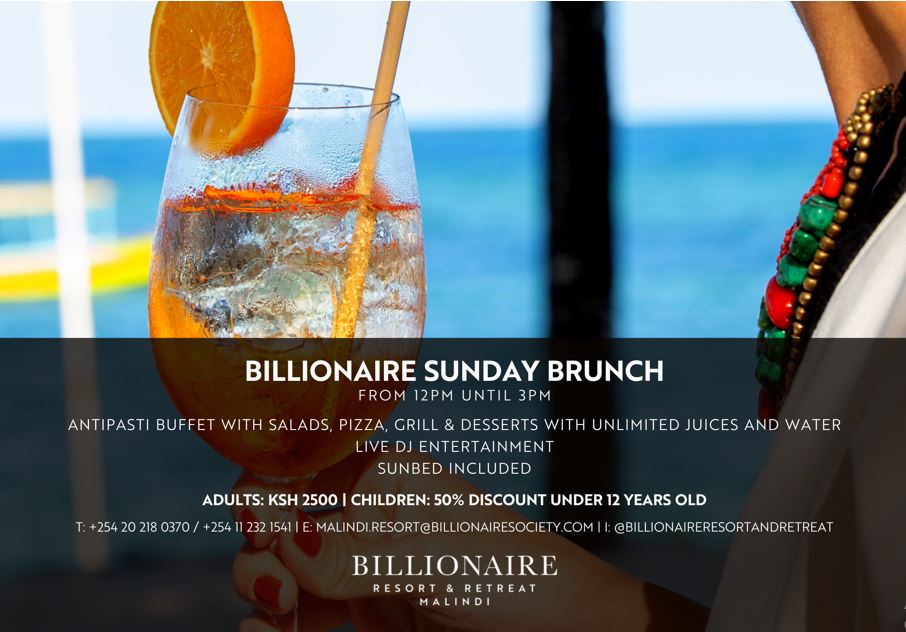 Enjoy a Sumptuous Sunday Brunch at Billionaire Resort & Retreat