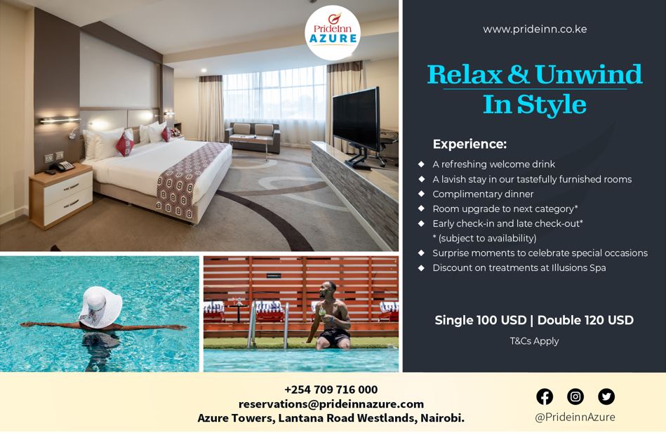 Relax & Unwind In Style This Month At Prideinn Azure