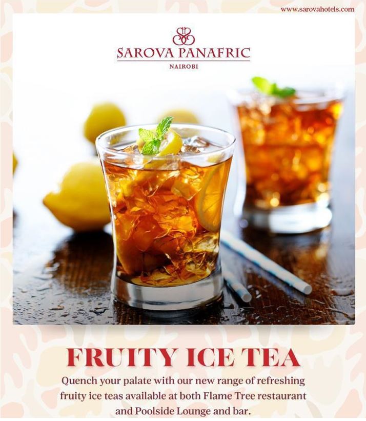 Enjoy Our Fruity Ice Tea At The Sarova Panafric