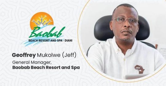 Baobab Beach Resort & Spa Appoints Geoffery Mukolwe As The New General Manager