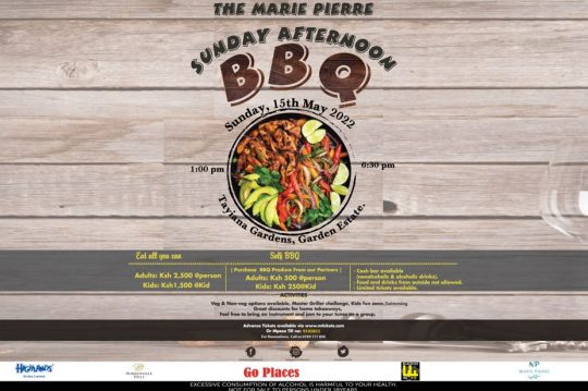 Join Us For The Marie Pierre Sunday Afternoon BBQ May Edition