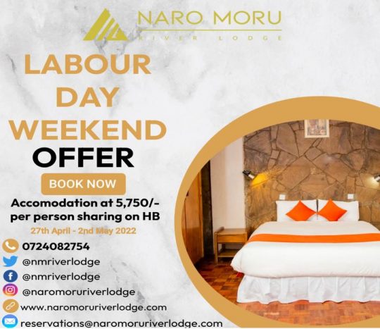 Exciting Labour Day Offer At Naro Moru River Lodge