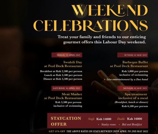 Celebrate This Years Labour Day Weekend At Sarova Stanley