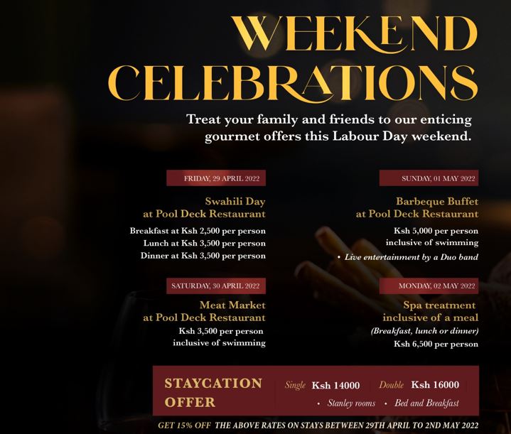 Celebrate This Years Labour Day Weekend At Sarova Stanley