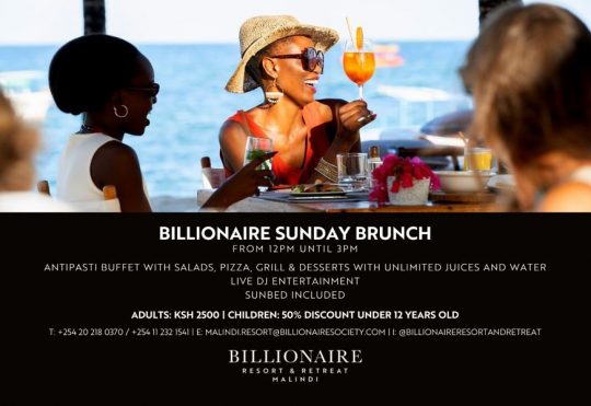 Indulge In Our Sunday Brunch At Billionaire Resort And Retreat