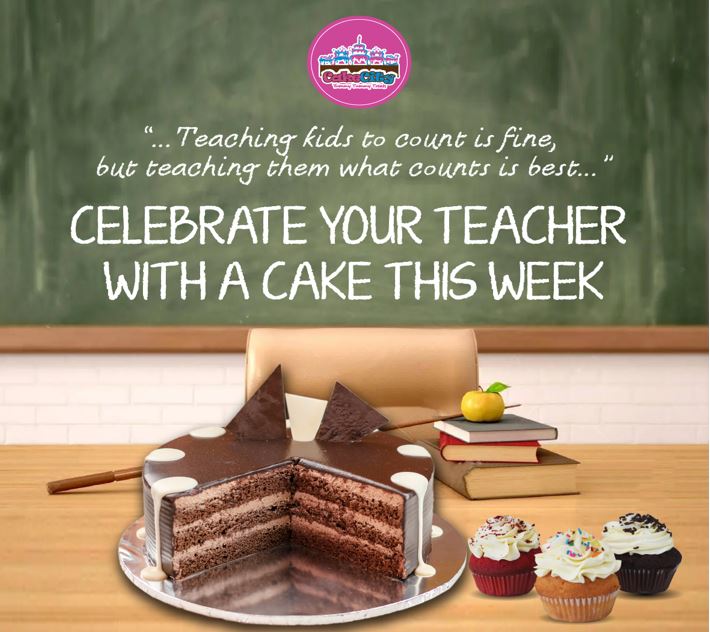 Celebrate Your Teacher With A Cake From Cake City