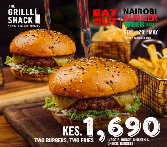 Indulge In Our Juicy Burger During The Nairobi Burger Week At Grilll Shack