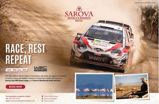 Watch The World Rally Championship (WRC) At Sarova Lion Hill Or Sarova Woodland