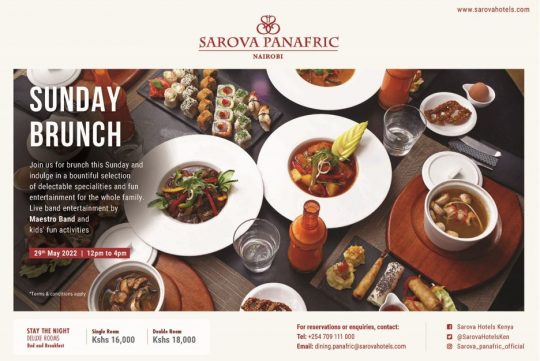 Enjoy Our Wonderful Sunday Brunch At The Sarova Panafric