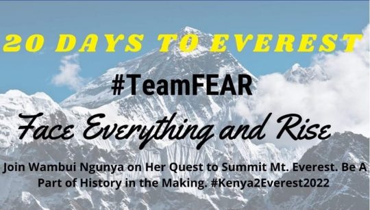 Wambui Ngunya Prepares Herself To Climb Mt. Everest