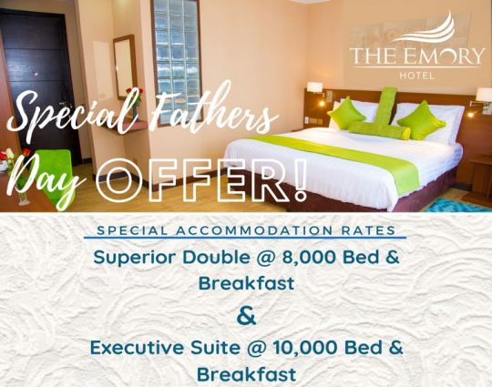 Treat Your Father With Our Special Father's Day Offer At The Emory Hotel