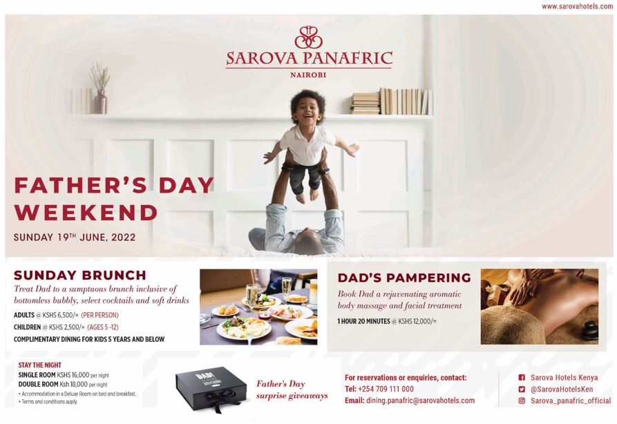 This Years Father's Day Pamper Your Dad At Sarova Panafric