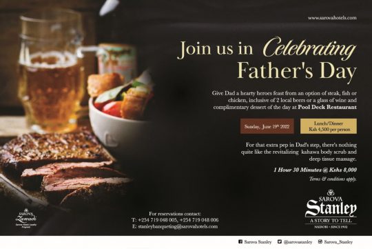 Spend Time With Your Dad During Father's Day At Sarova Stanley